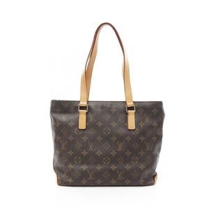 Louis Vuitton Cabas Piano Monogram Shoulder Bag Leather Brown